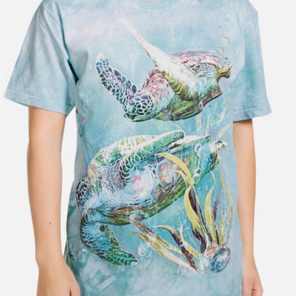 THE MOUNTAIN Turtle Tshirt SIZE L